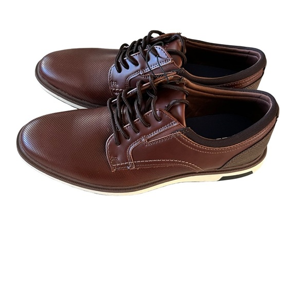 NWT Aldo Men’s Brown Oxford Shoes 7.5 Almond Toe Casual Dress Comfort Lace Up main image 4